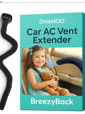 Car AC Vent Extender, Directs Air to Kids & Pets, Extends to 10 FT